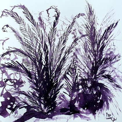 Two Ferns - Natural Ink